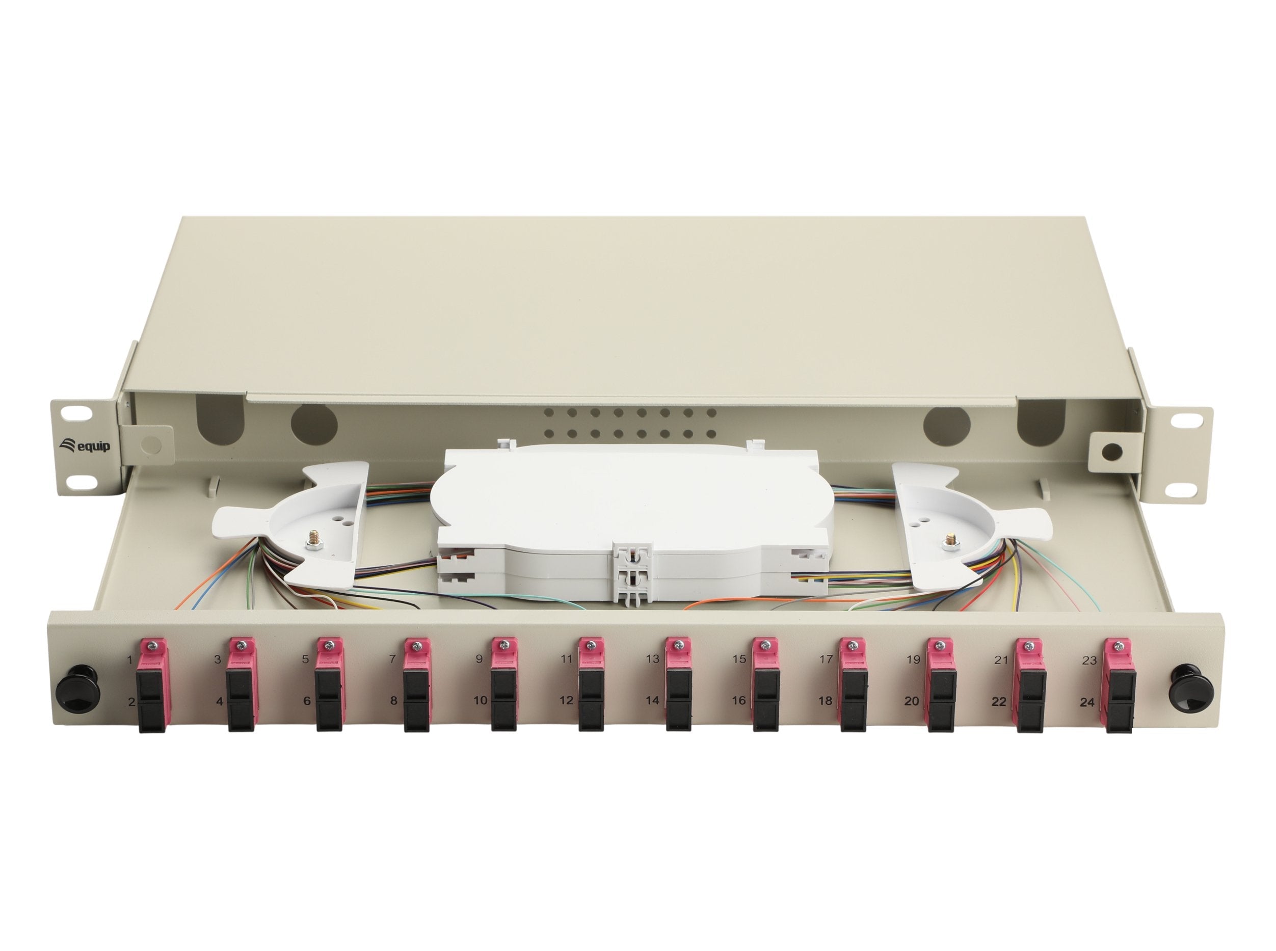 Equip Lwl-Spleisskamen 12-Port Sc-Duplex Om4 1u Komplett Gr
