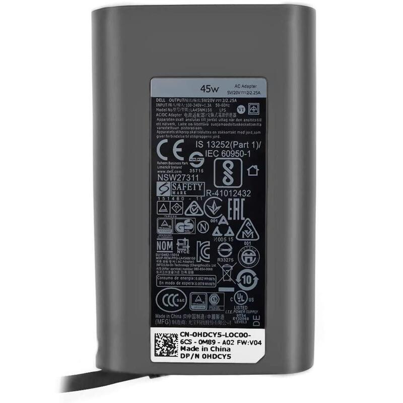 Ac Adapter, 45w, 19.5v, 3 Pin, Type C, C6 Power Cord