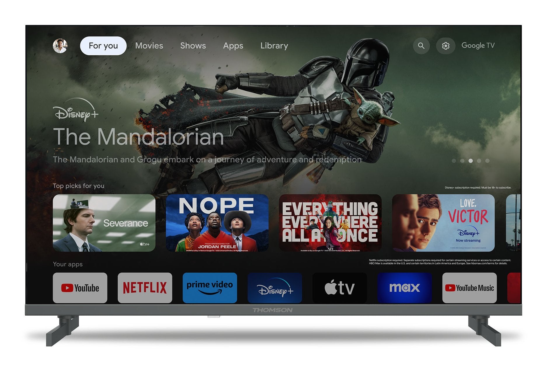 EAN 9120106662931 - Thomson Q70 Series 40QG4S14 Televisor 101,6 cm (40") Full HD Smart TV Wifi Gris imagen 2