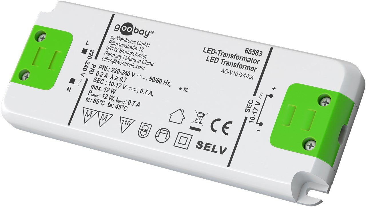Transformador Led De Corriente Constante De 700 Ma Y 12 W
, 10-17v Cc