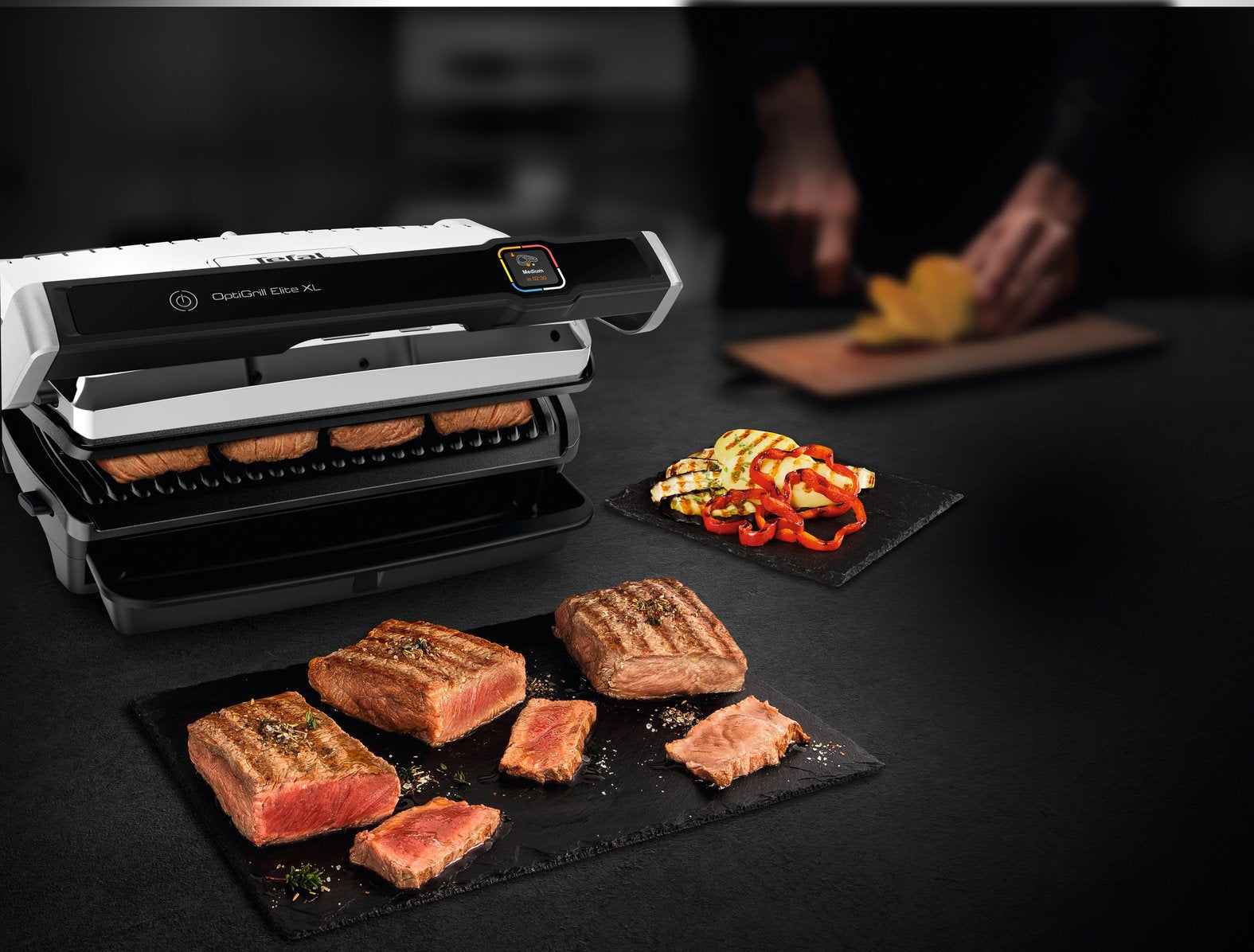Tefal Optigrill Elite Xl Gc760d Parrilla Eléctrica De Contacto