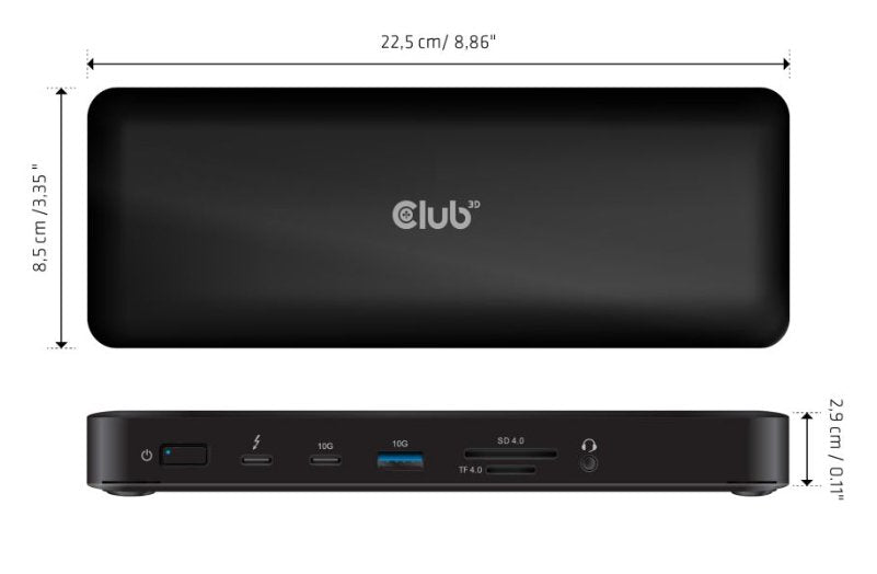 Club3d Thunderbolt4 16-In-1 Dockingmation 4 Displays M H Retail