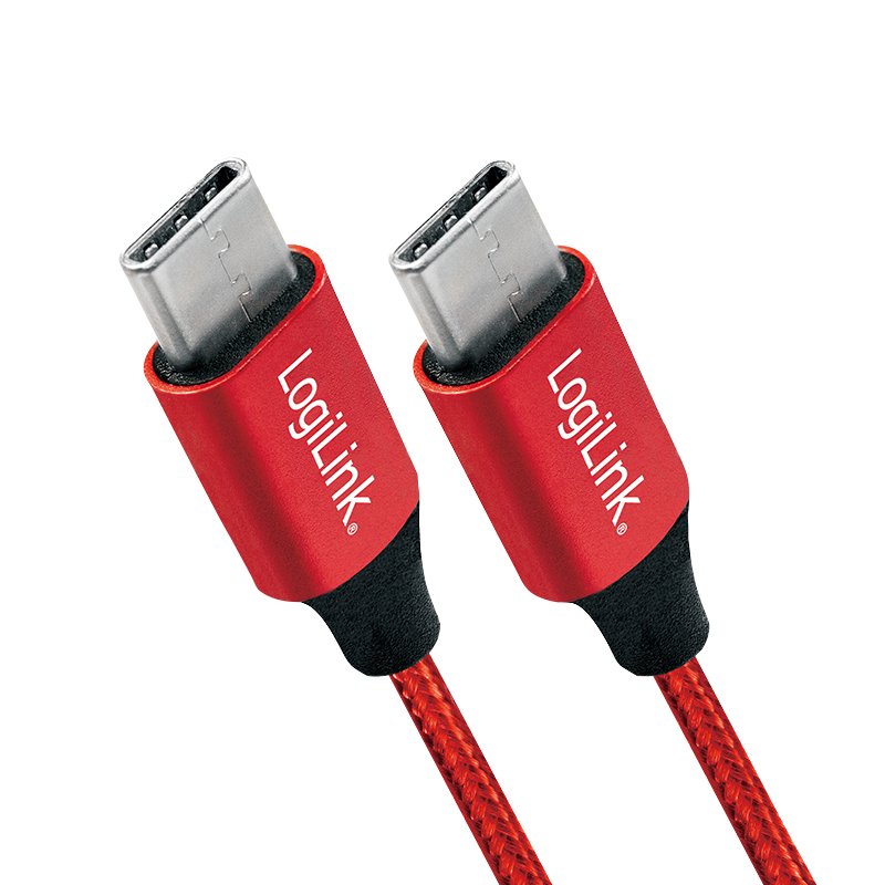 Cable Logilink Cu0156 Usb Usb 2.0 1 M Usb C Rojo
