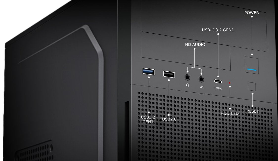 Coolbox Caja Matx M680 Usb-C 3.2 Gen1 Fte.Basic500 500w