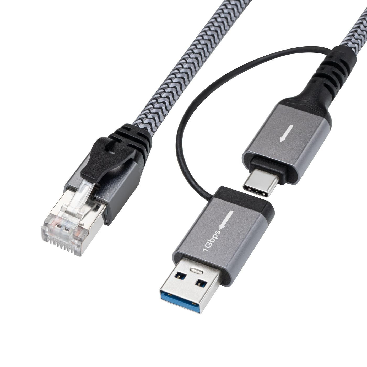 EAN 5715063466858 - Microconnect MC-RJ45USBC-02 cambiador de género para cable USB-A / USB-C RJ45 Negro imagen 1