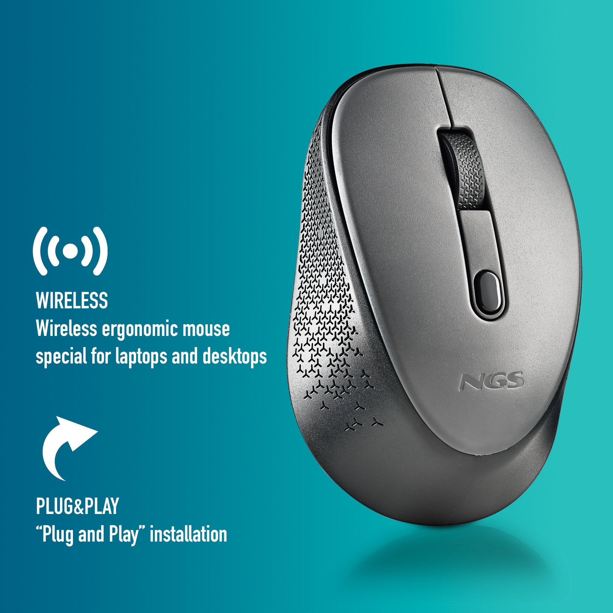 EAN 8435430623925 - NGS DEW ratón Oficina Ambidextro RF inalámbrico Óptico 1600 DPI imagen 7