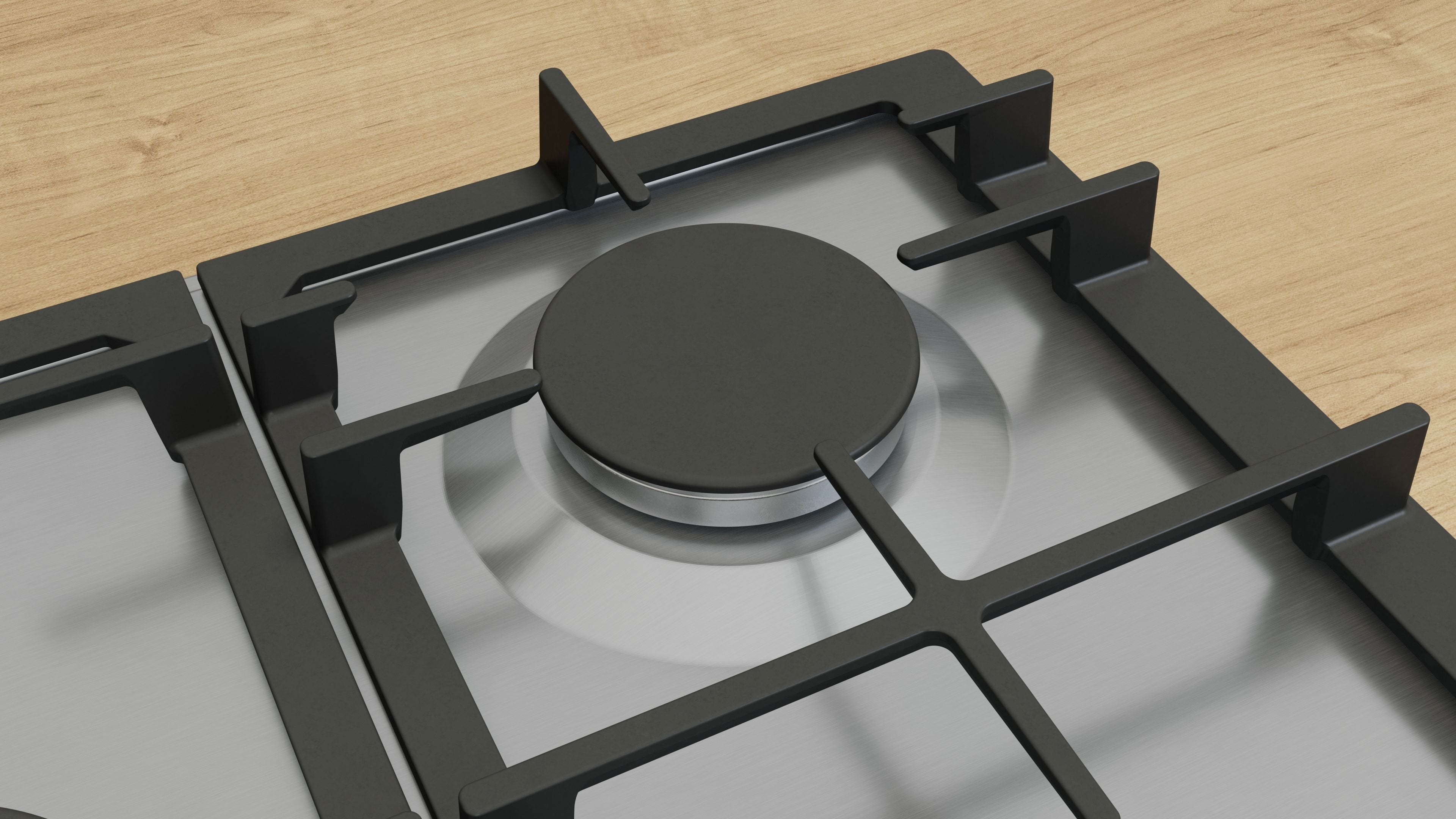 EAN 4242005437849 - Bosch Serie 6 PCQ7A5I90 hobs Acero inoxidable Integrado 75 cm Encimera de gas 5 zona(s) imagen 2