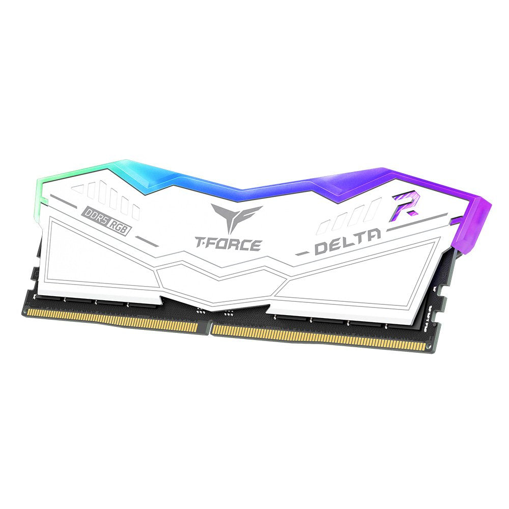 Memoria Teamgroup Ddr5 T-Force Delta Rgb 16gb X2 6000 Blanco