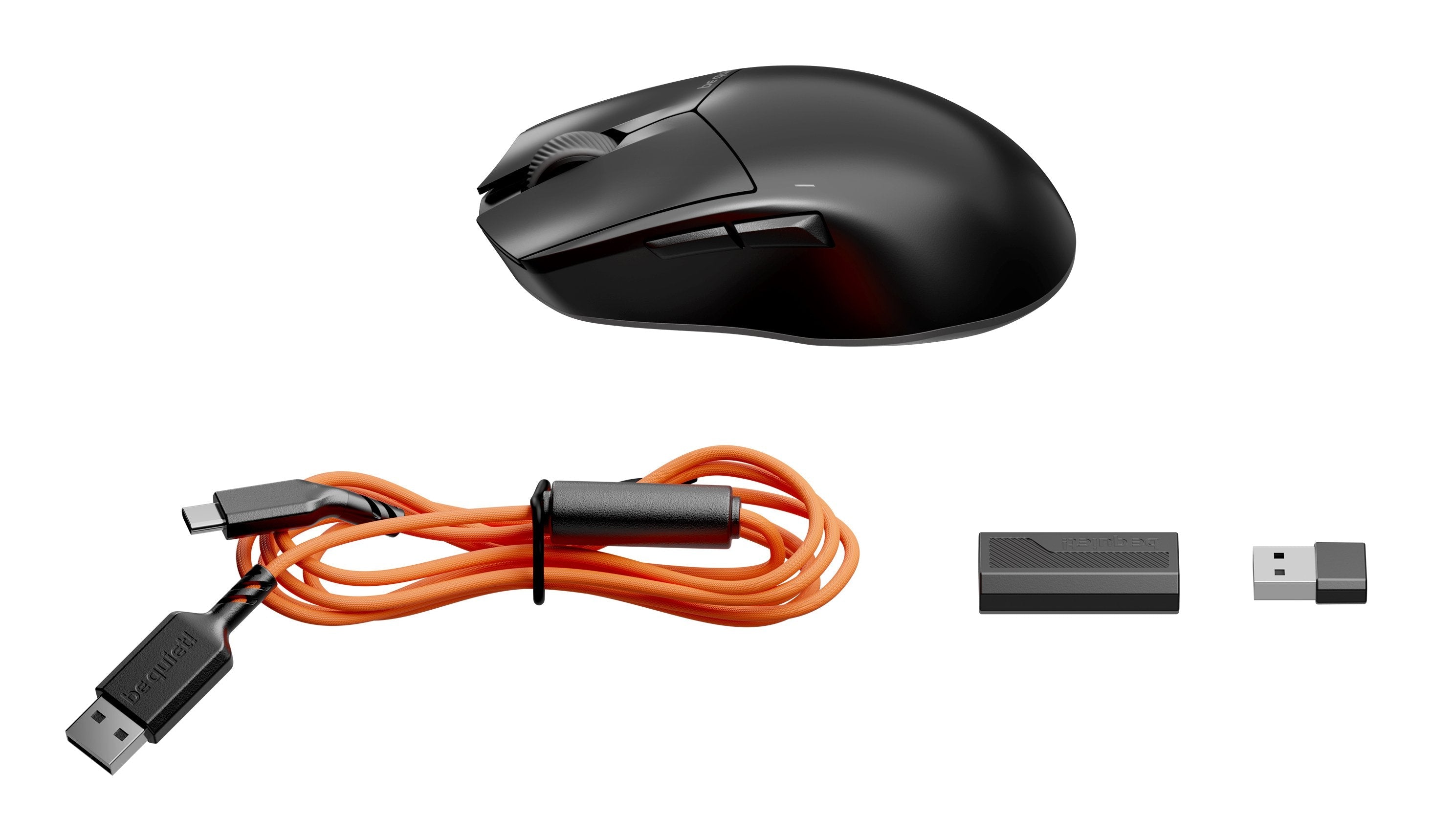 Raton Be Quiet! Dark Perk Ergo Gaming Cablelos Schwarz