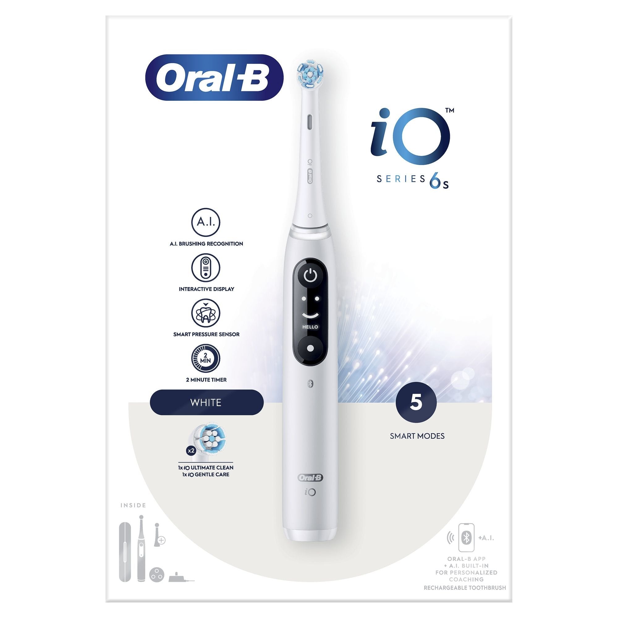 EAN 4210201427407 - Oral-B iO 6 Adulto Cepillo dental vibratorio Blanco imagen 1