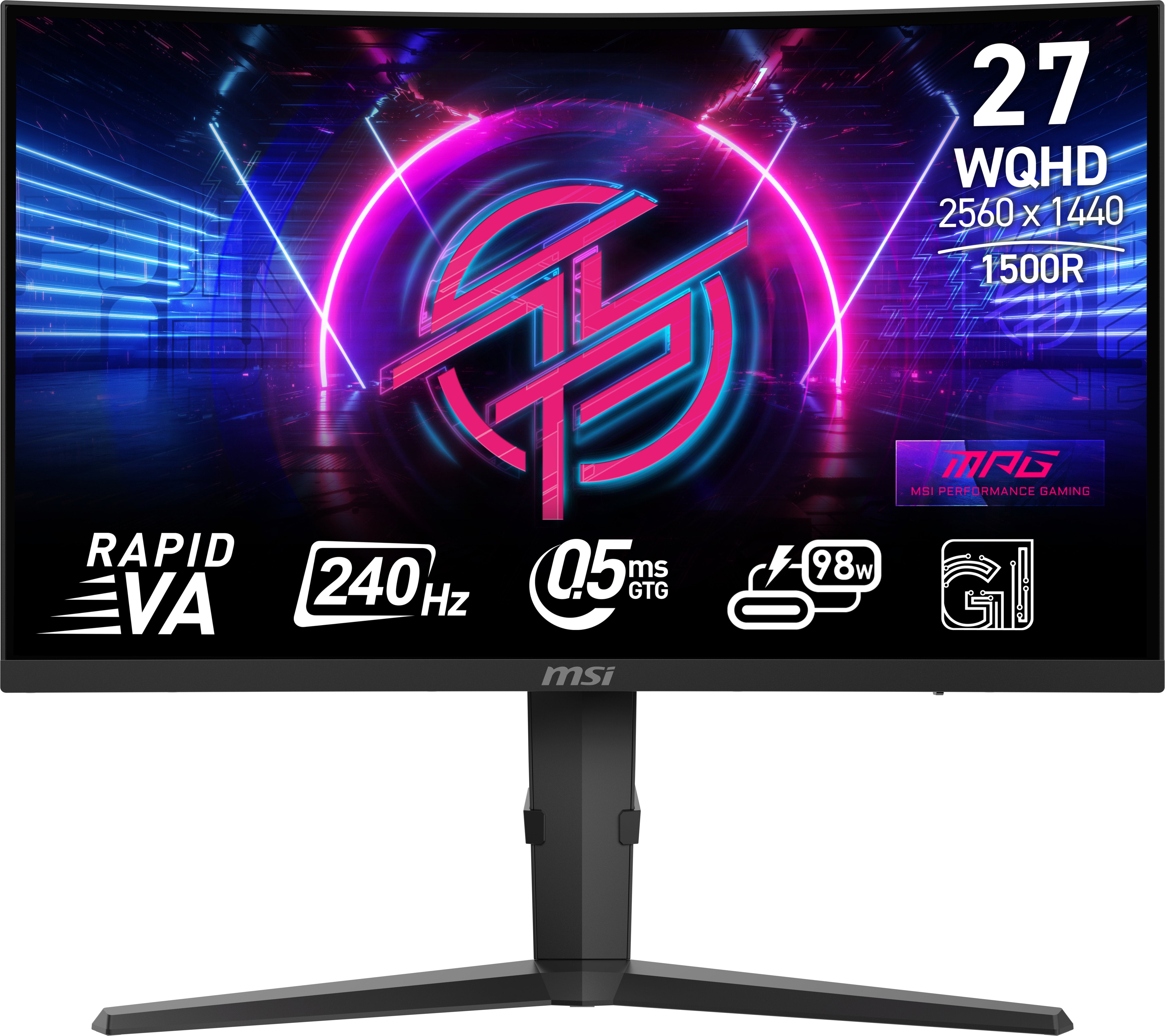 EAN 4711377191982 - MSI MPG 275CQRXF pantalla para PC 68,6 cm (27") 2560 x 1440 Pixeles Wide Quad HD Negro imagen 2