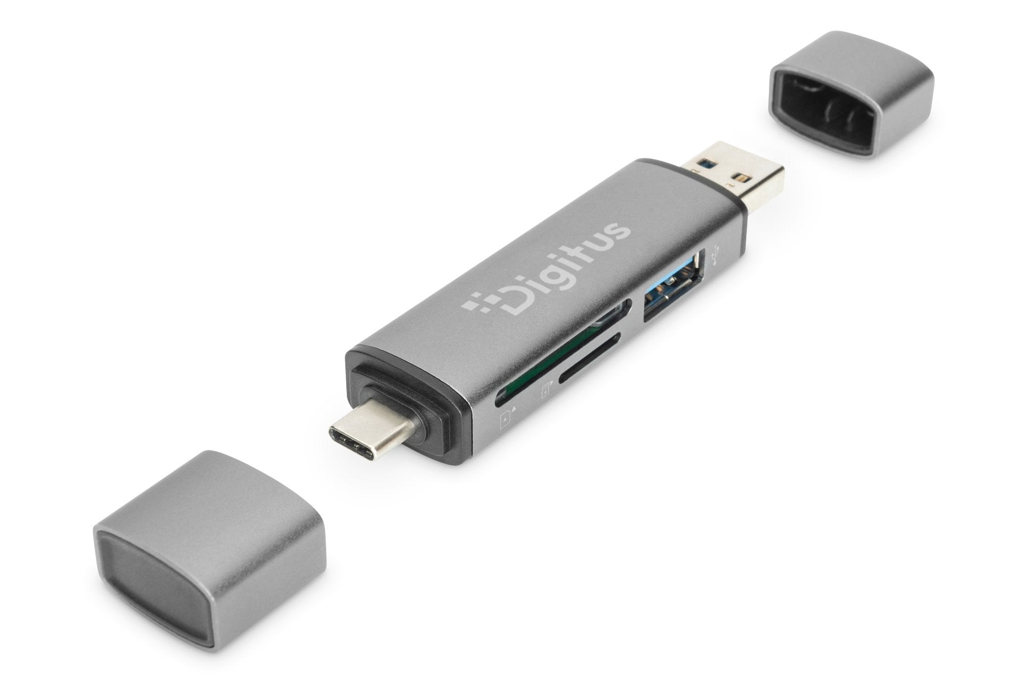 EAN 4016032464464 - Digitus DA-70886 lector de tarjeta USB 3.2 Gen 1 (3.1 Gen 1) Type-A/Type-C Aluminio imagen 7