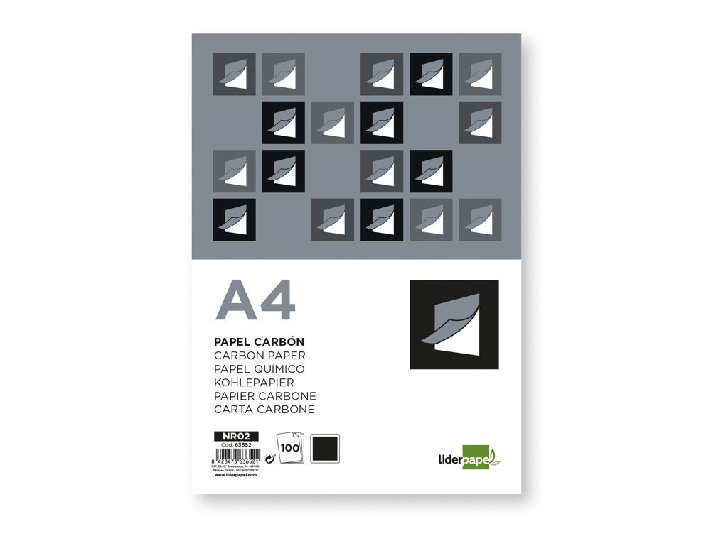 Papel Carbon Film Neg Din A4 100