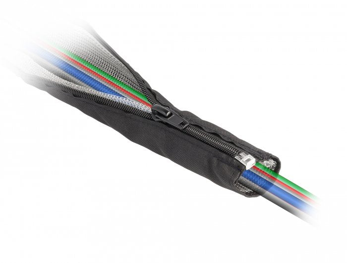 Delock Blindaje Emc Funda Trenzada Con Velcro 1 M X 16 Mm Negro