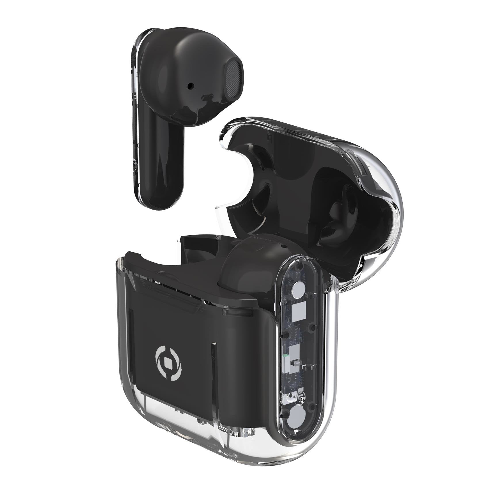 EAN 8021735201984 - Celly SHEER Auriculares True Wireless Stereo (TWS) Dentro de oído Llamadas/Música Negro, Transparente imagen 1