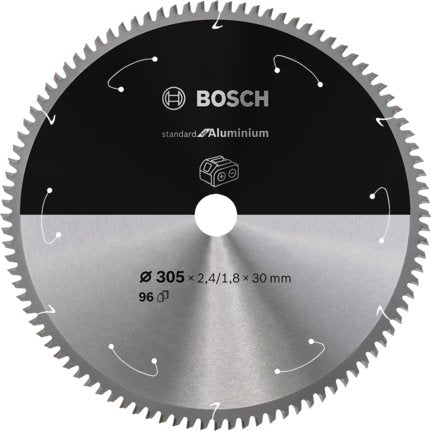Hoja De Sierra Circular Bosch Professional Standard Para Aluminio, Ø 305 Mm, Orificio 96z 30 Mm, Para Sierras Ingletadoras A Batería 2608837782