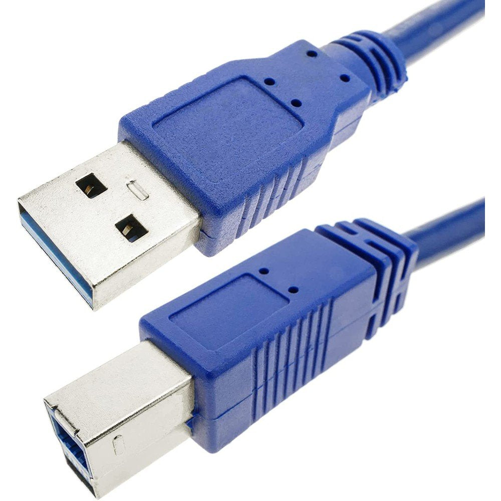 Techly 0.5m Usb 3.0 Ab M/M Cable Usb 0,5 M 3.2 Gen 1 (3.1 Gen 1) Usb A Usb B Azul