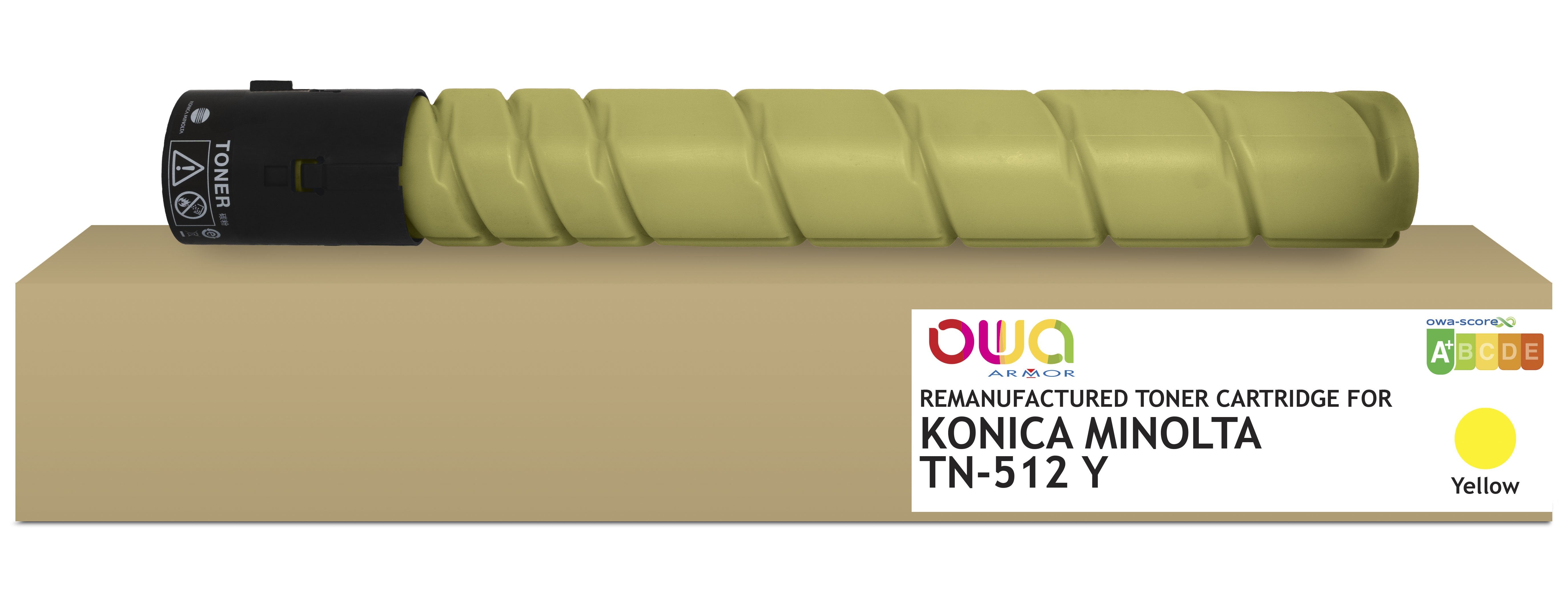 Armor Toner Owa Tn512y Konica Minolta Bizhub C454 (E)/C554 ( E). Develop Ineo +454/+554. Olivetti D-Color M