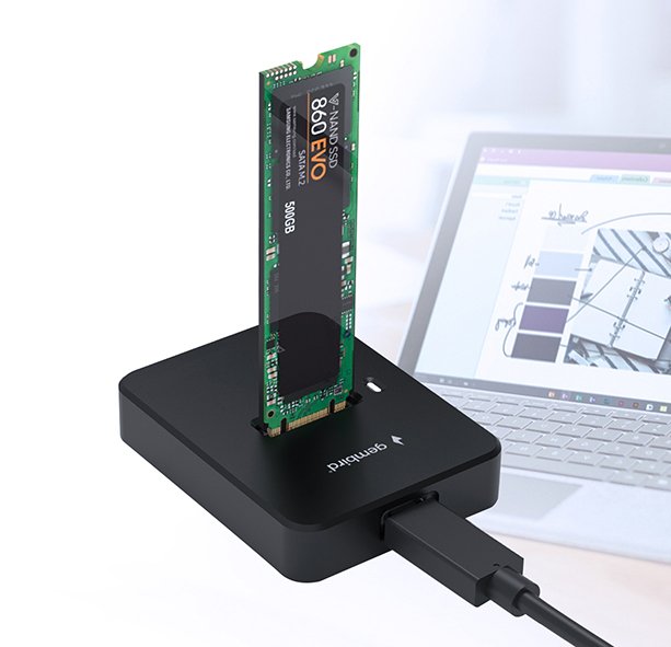 EAN 8716309127028 - Gembird DD-U3M2 base de conexión para disco duro USB 3.2 Gen 1 (3.1 Gen 1) Type-C Negro imagen 3