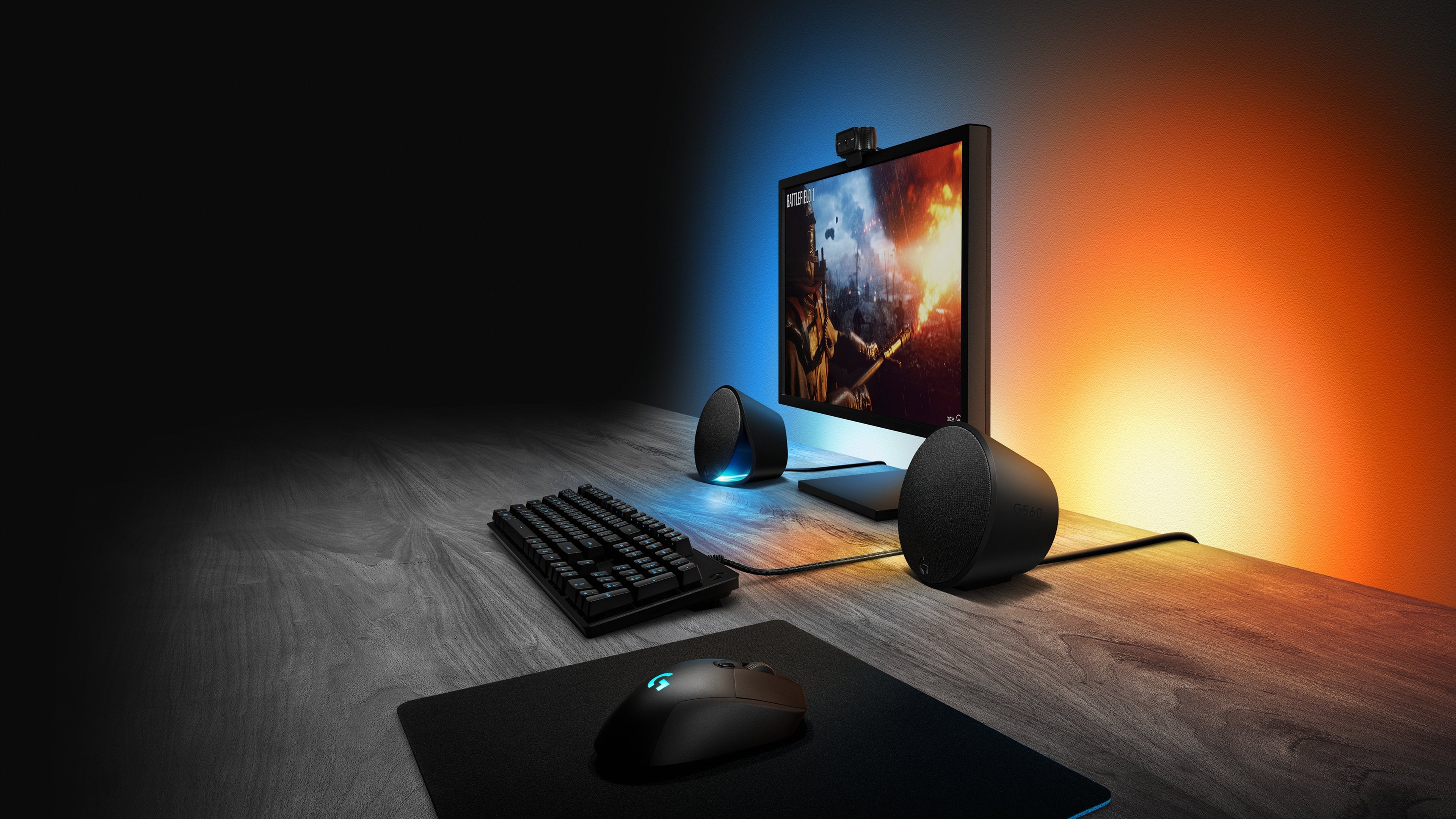 Logitech G560 Sistema De Altavoces Para Pc Canal 2.1 Inalámbrico Bluetooth Usb 120 Vatios (Total)