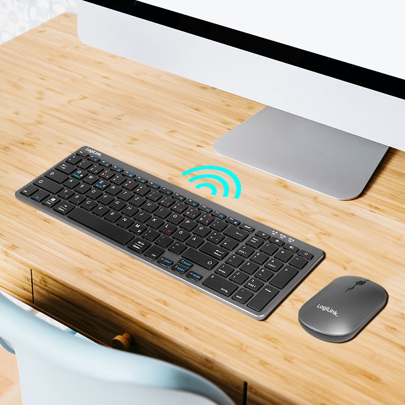 Logilink 2,4ghz Funk Dual-Mode Teclado & Raton Set