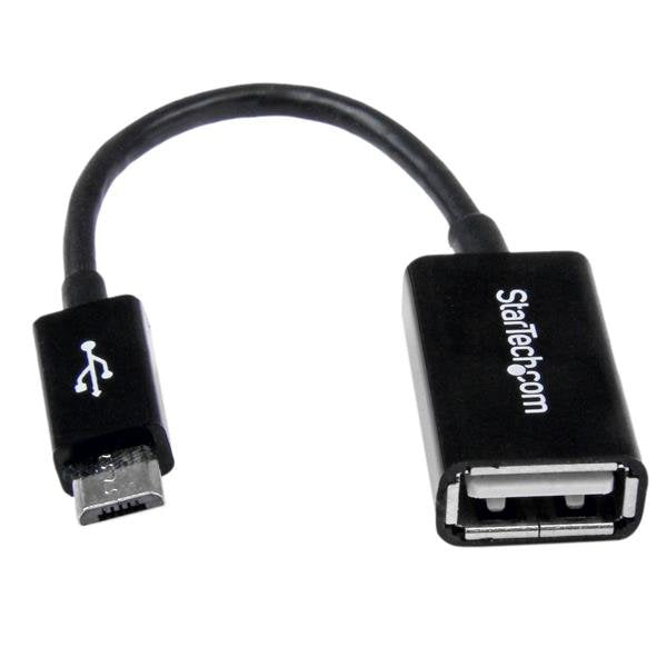 EAN 0065030848381 - StarTech.com UUSBOTG cable USB USB 2.0 0,127 m Micro-USB B 0,48 Gbit/s imagen 1