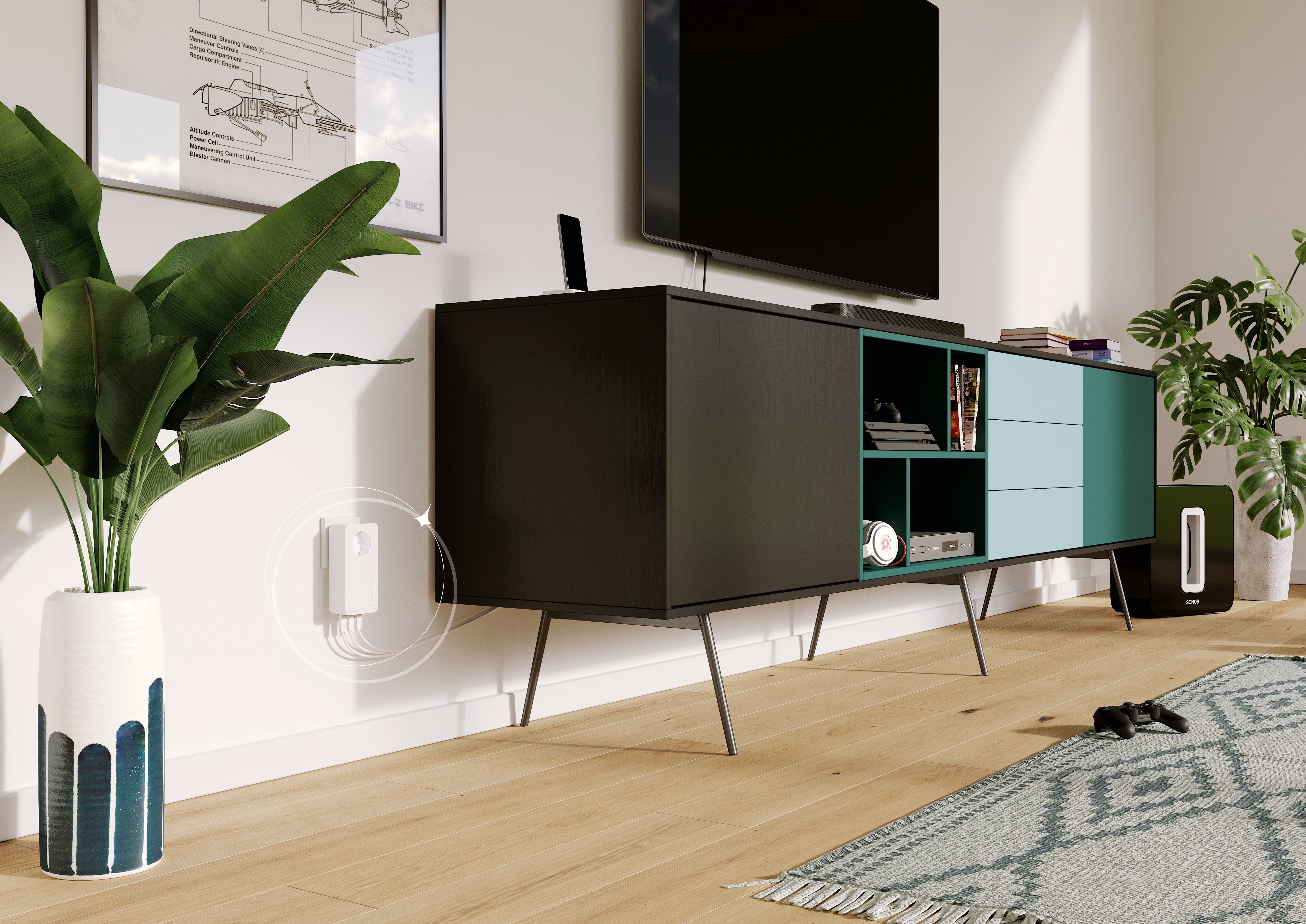 Devolo Magic 2 Lan Triple + Kit De Inicio, Adaptador Powerline 2 4250059685109