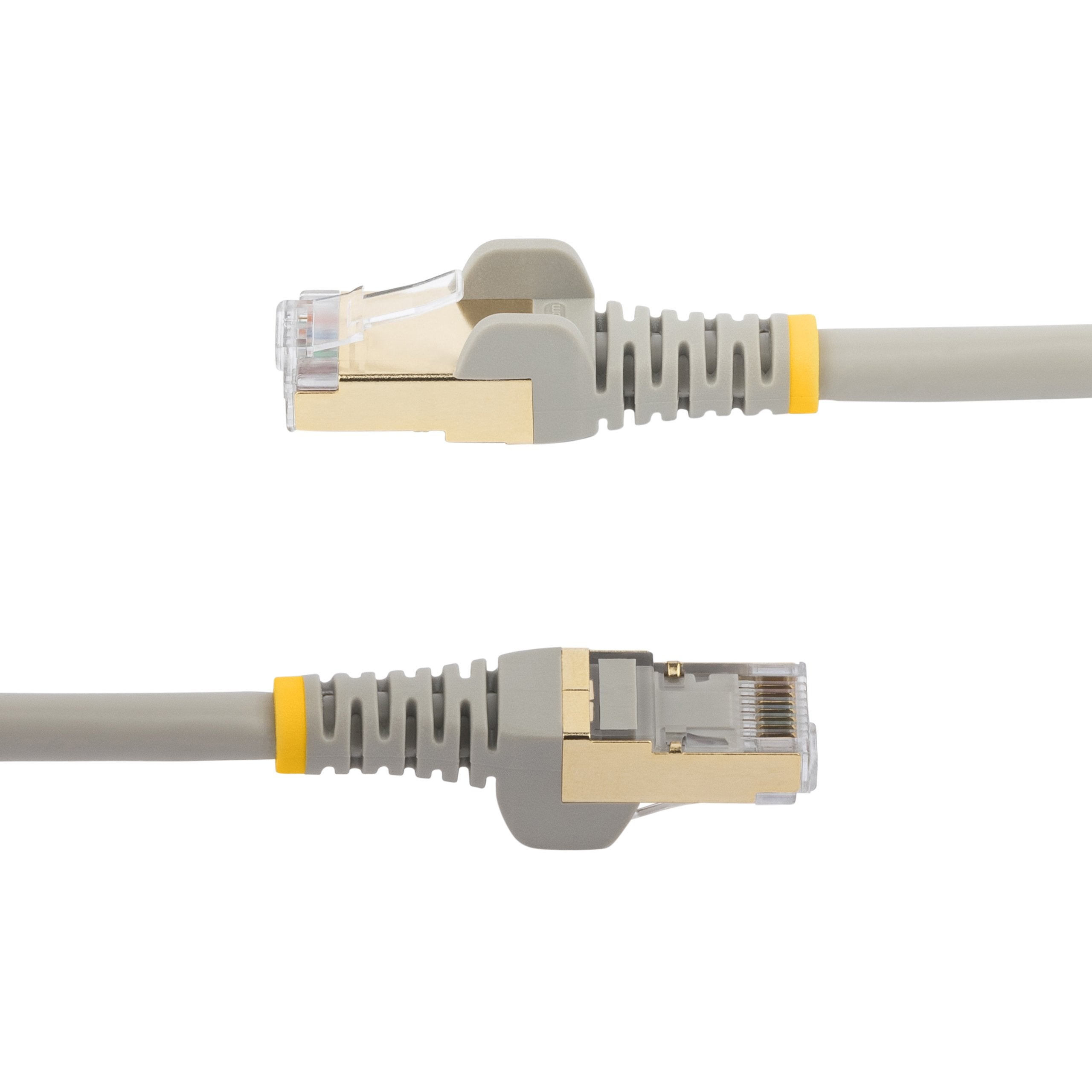 Startech.Com Cable De 1,5m De Red Ethernet Cat6a Gris Sin Enganches Con Alambre De Cobre, 1,5 M, Cat6a, U/Ftp (Stp), Rj-45, Rj-45, Gris