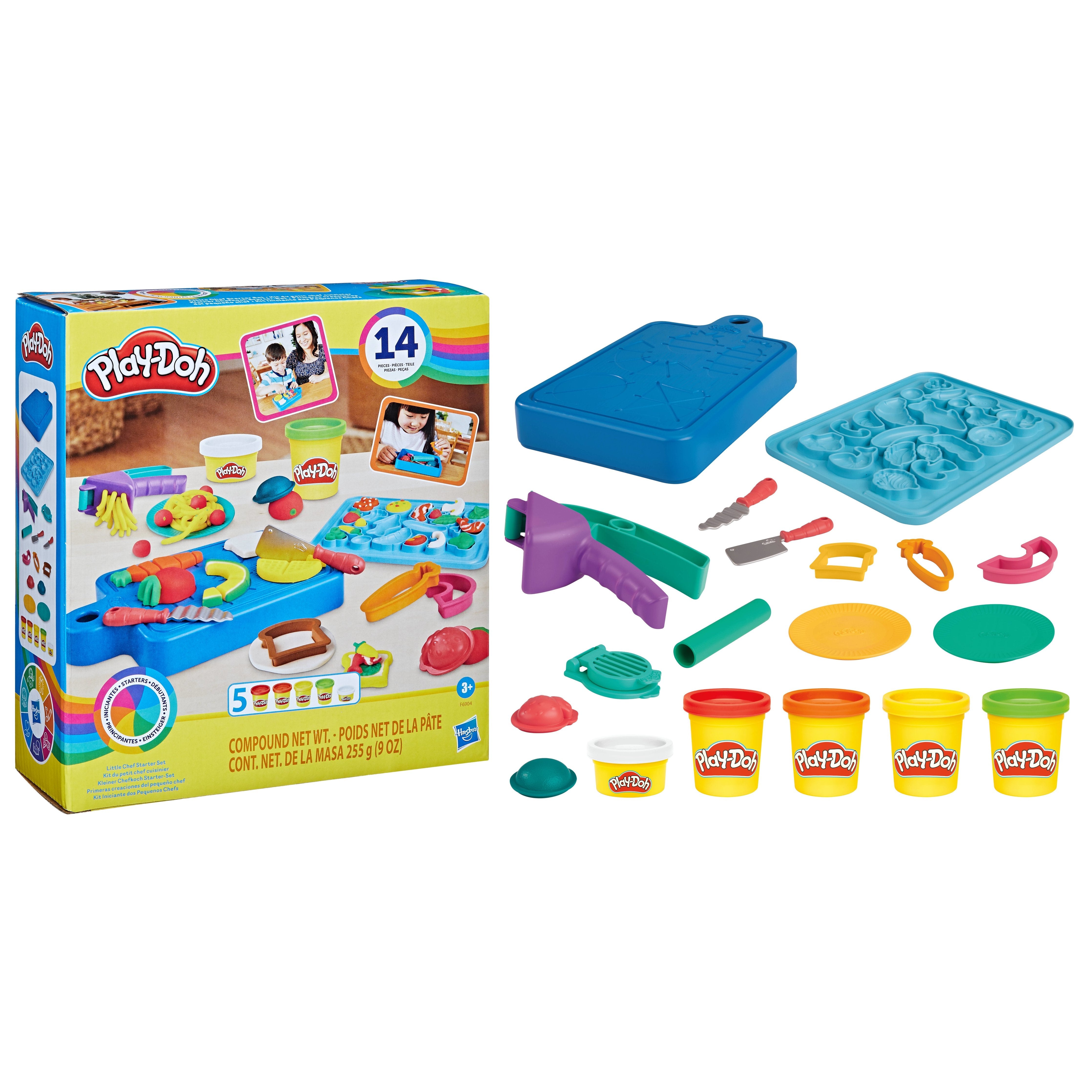 Hasbro Play-Doh Little Chef Starter Kit, Amasar F69045l0