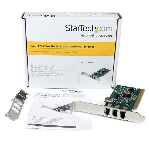 Controladora Pci Startech Firewire 400 4p (3ext + 1int)