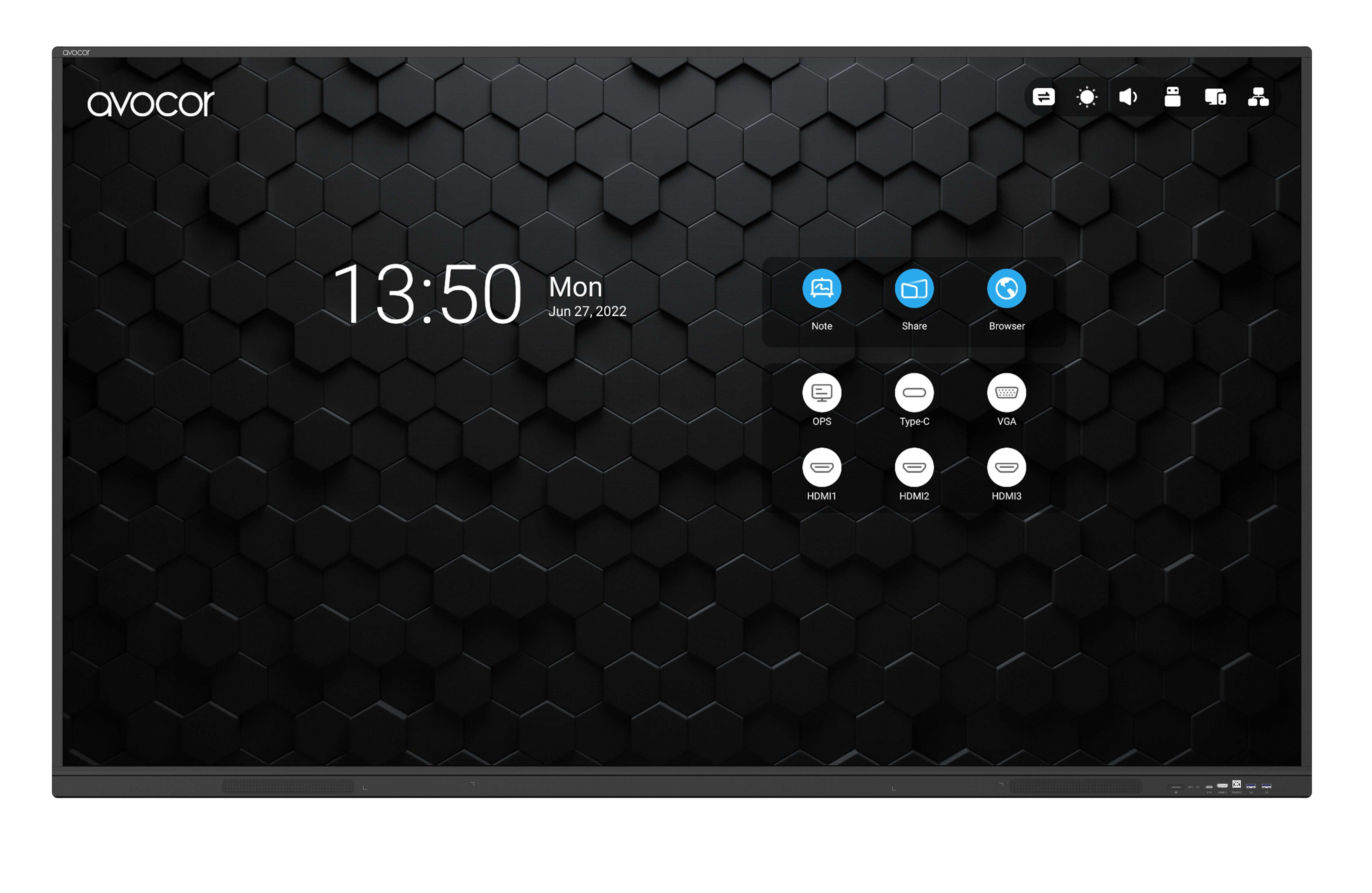 Avocor S-Serie Avs-7510 190cm Touch 75'' 3840x2160 3xhdmi Vga 3xusb