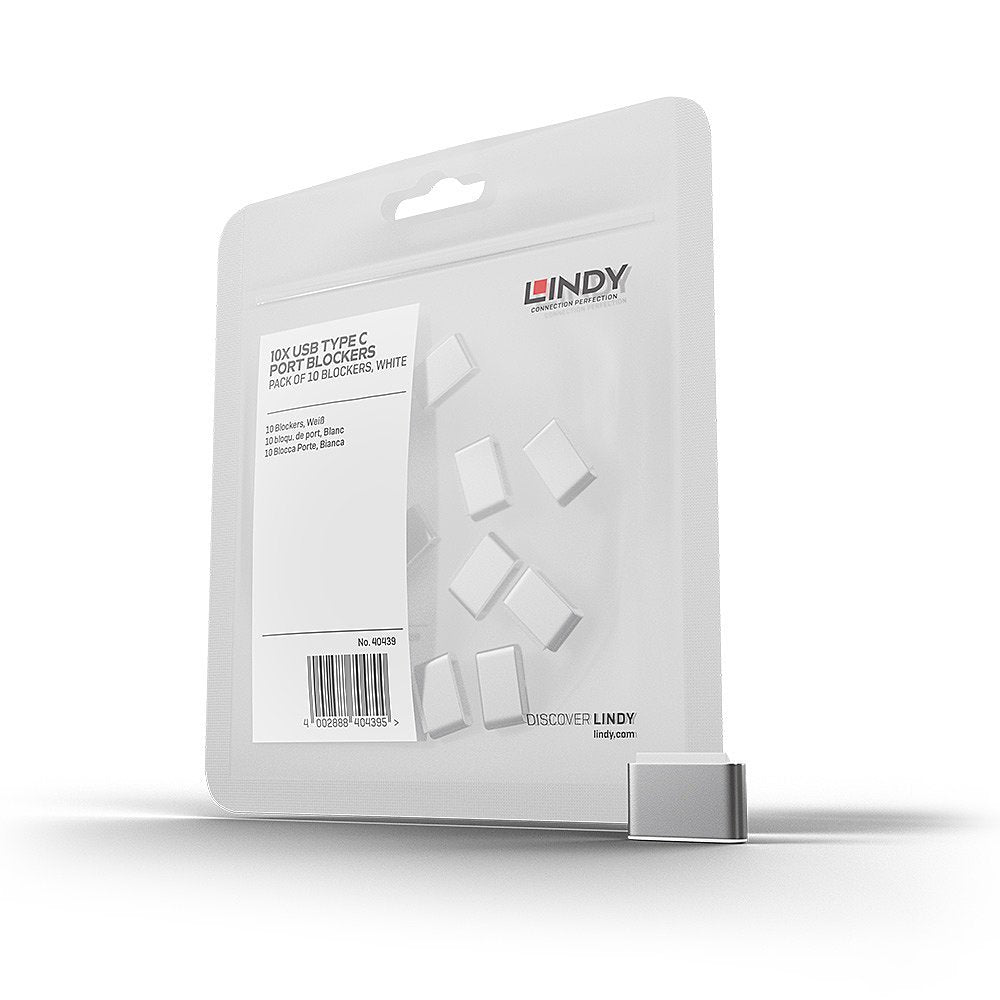 EAN 4002888404396 - Lindy 40439 bloqueador de puerto USB Tipo C Blanco 10 pieza(s) imagen 1