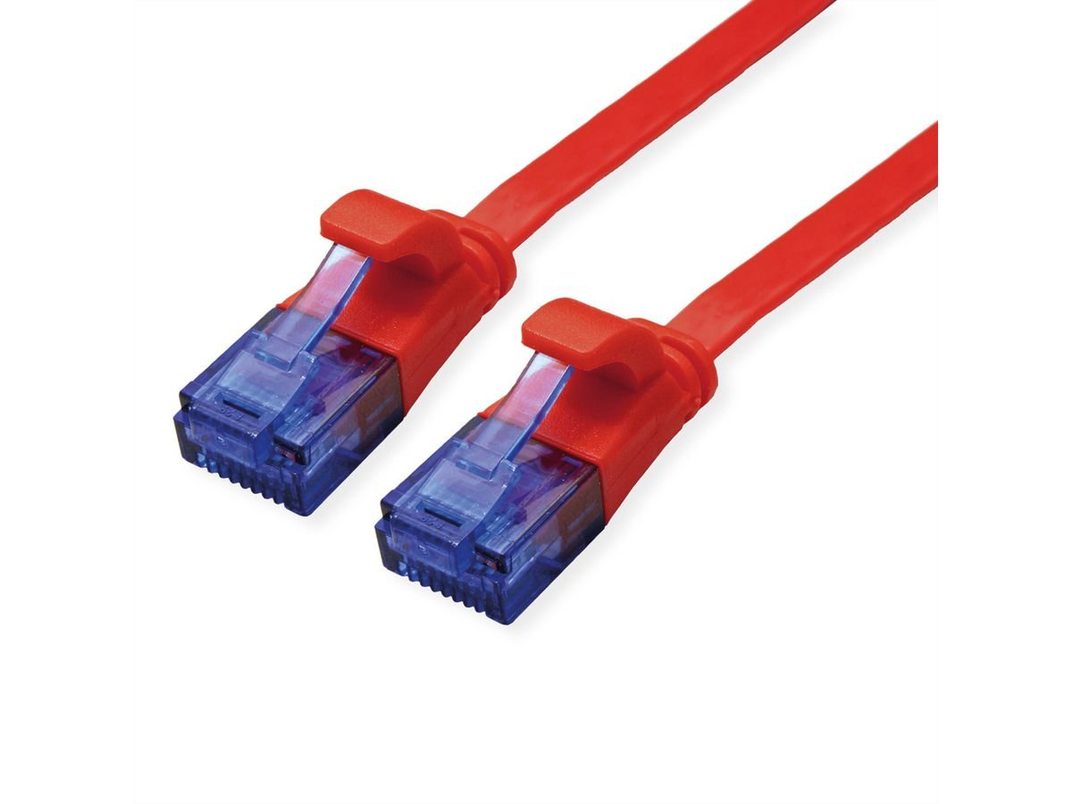Value Cable De Red Cat.6a (Class Ea) Utp, Extra-Flach, Rot, 3 M