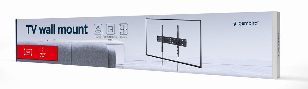 EAN 8716309126021 - Gembird WM-70F-01 soporte para TV 177,8 cm (70") Negro imagen 5