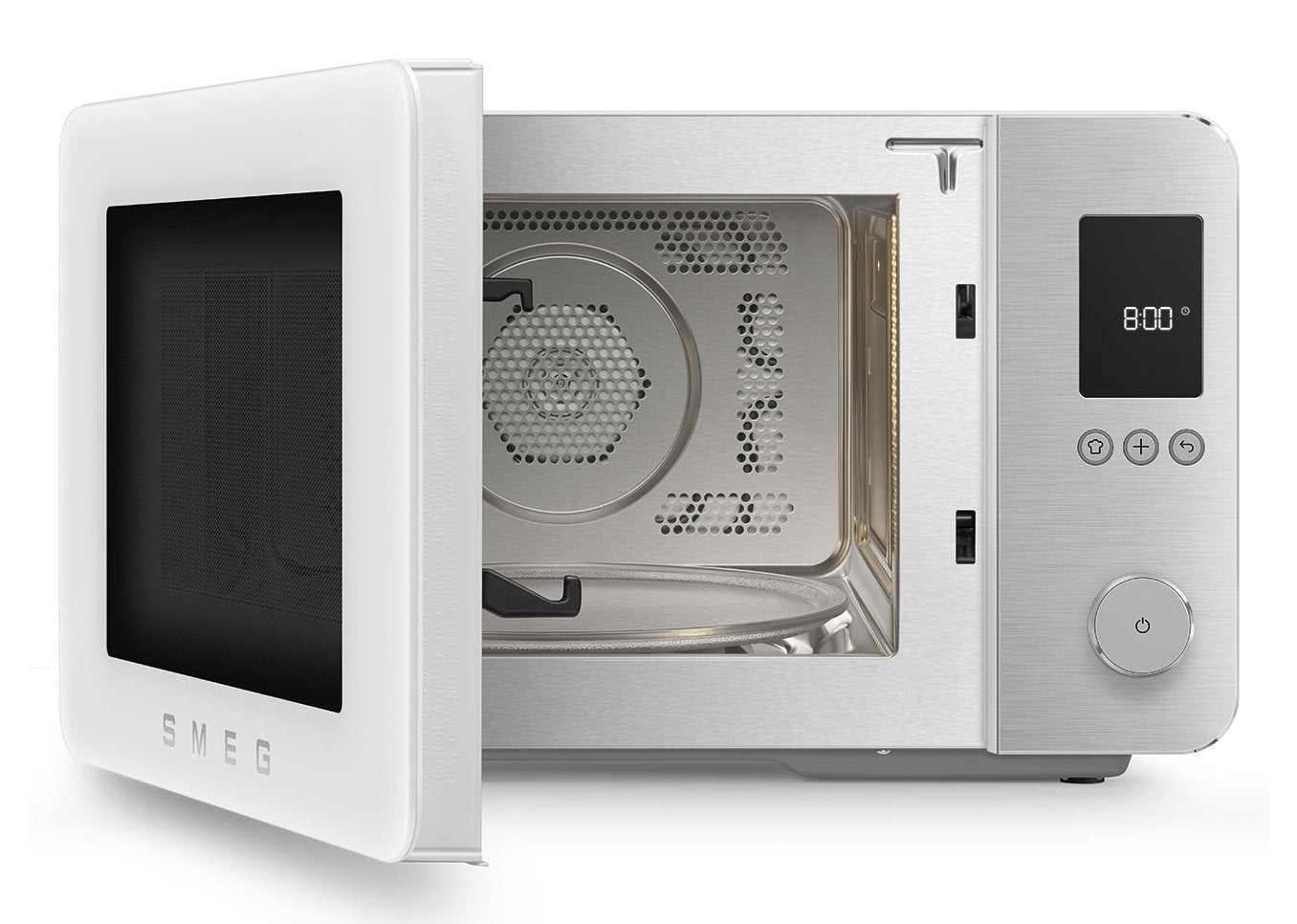 Microondas De Sobremesa Smeg Moc02whmeu Con Ventilador/Grill