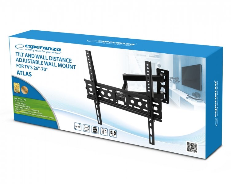 EAN 5901299959008 - Esperanza ERW016 soporte para TV 177,8 cm (70") Negro imagen 8