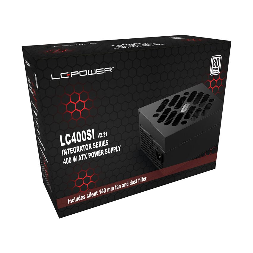 EAN 4262443280302 - LC-Power LC400SI V2.31 unidad de fuente de alimentación 400 W 20+4 pin ATX ATX Negro imagen 9