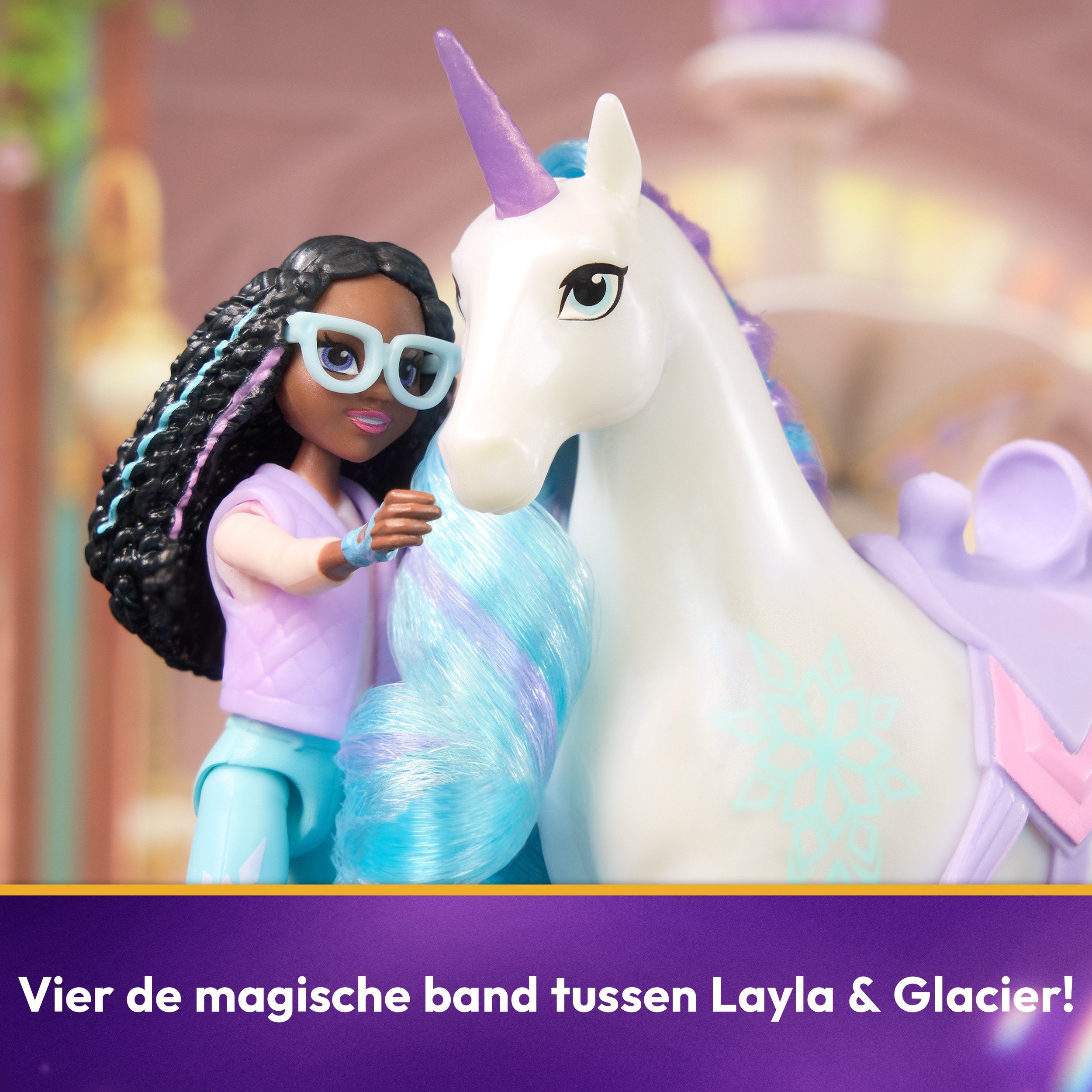 Figura Spin Master Unicorn Academy - Set Glaciar Layla Y Unicornio 6066849