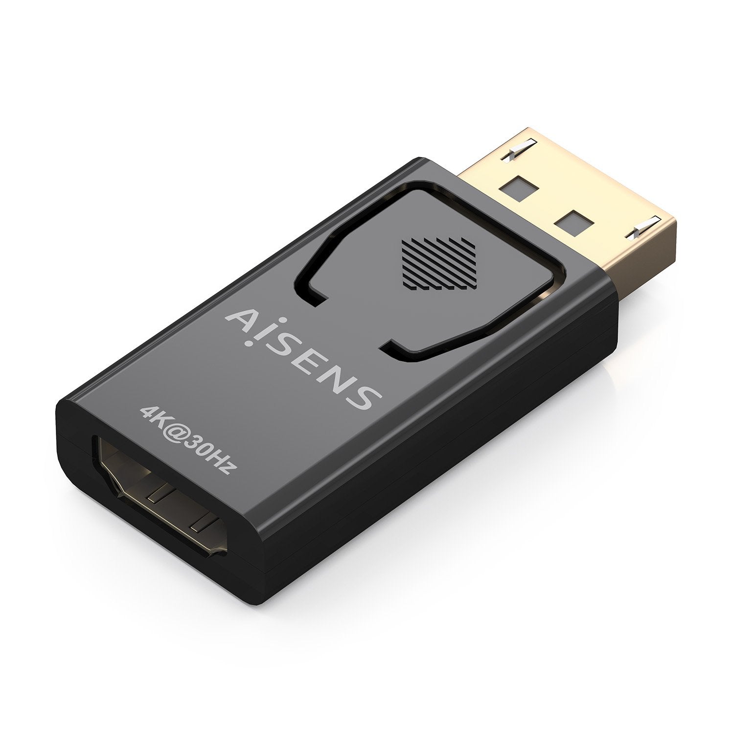 Aisens Conversor Displayport A Hdmi 4k@30hz, Dp/M-Hdmi/H, Negro