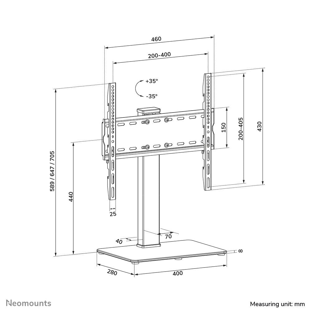 Neomounts Soporte Da Mesa Para Tv