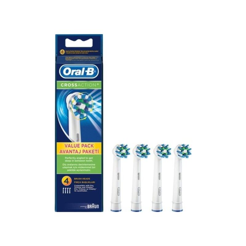Accesorio Dental Braun Oral-B Eb50 Cross Action Pack 4 Uds White
