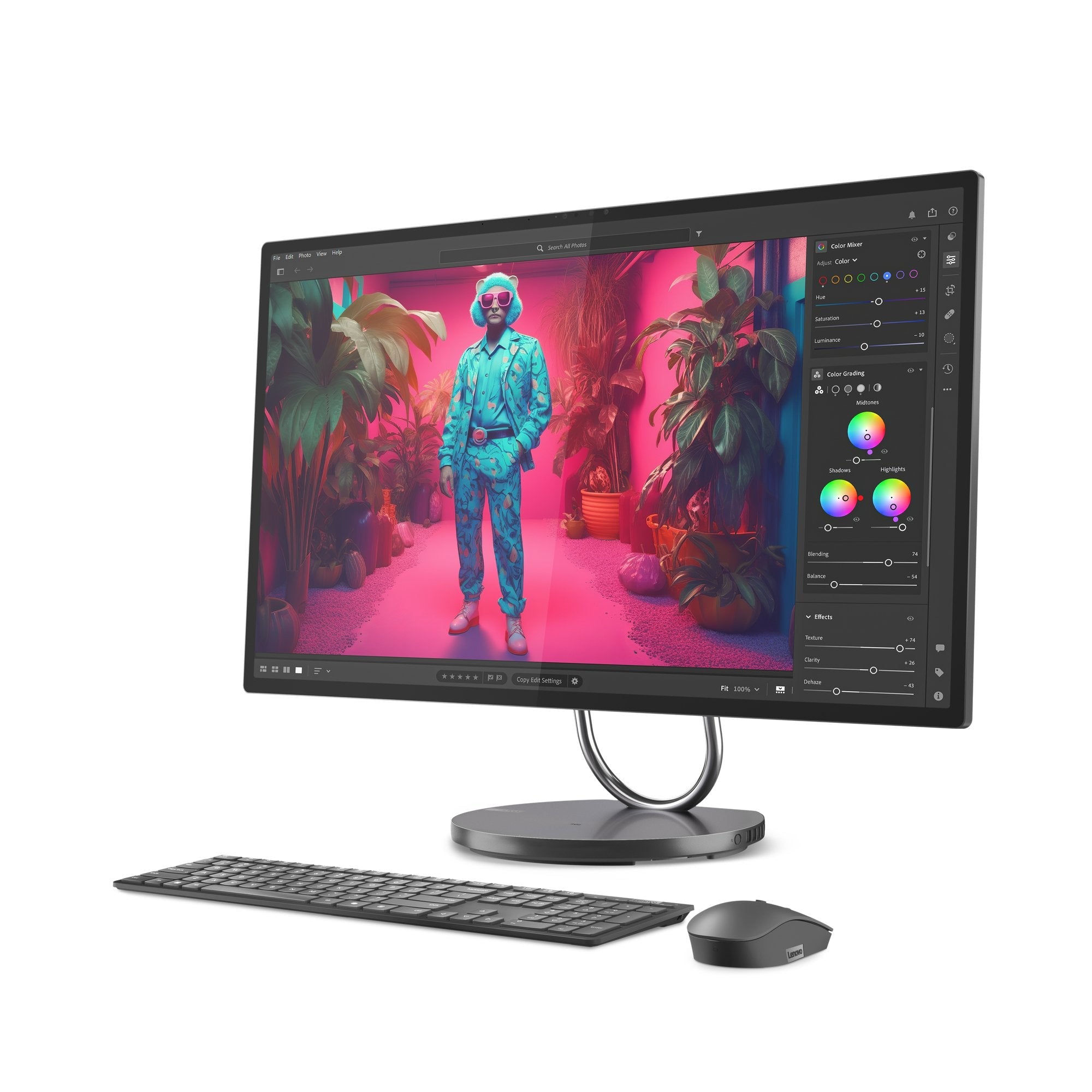 All In One Lenovo Yoga Aio 32ill10 Rtx 4050 1tb 32gb Home 31.5 Gris