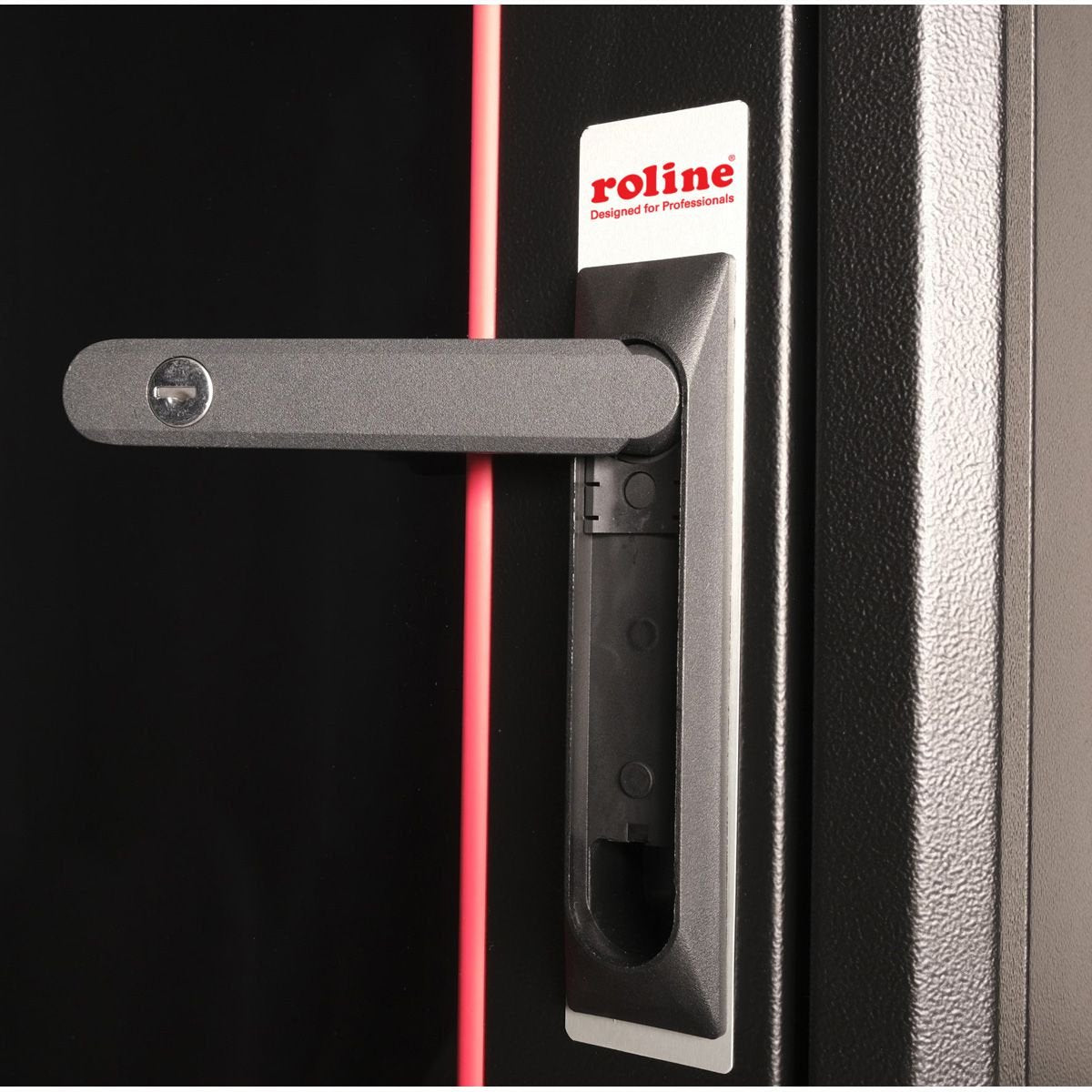 Roline 19-Zoll Netzwerkschrank Pro 26 He, 600x800 Bxt Glastr Schwarz