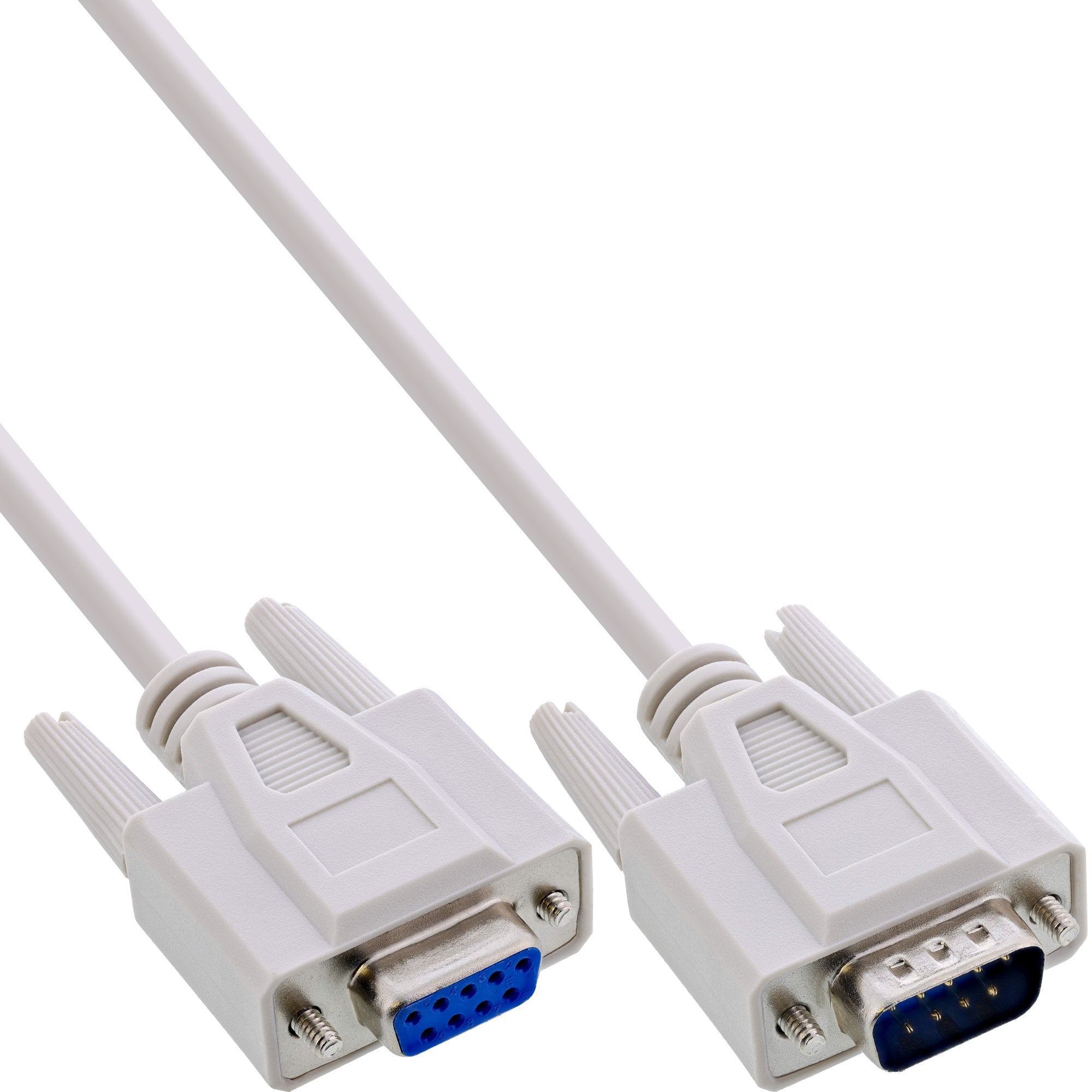 Inline® Serial Cable Molded Db9 Macho A Hembra Direct Gris 15m