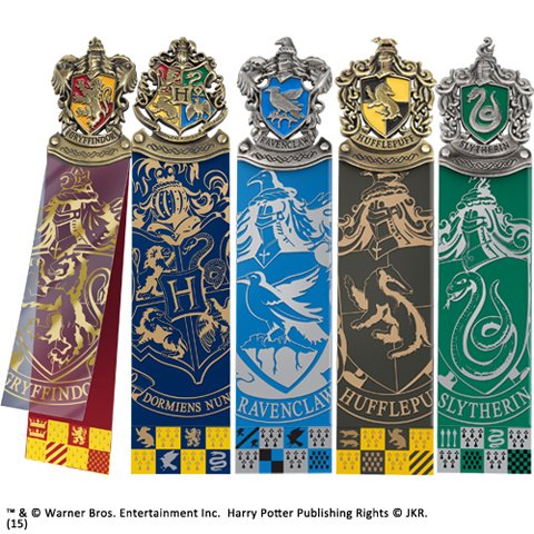 Set 5 Marcapáginas Harry Potter