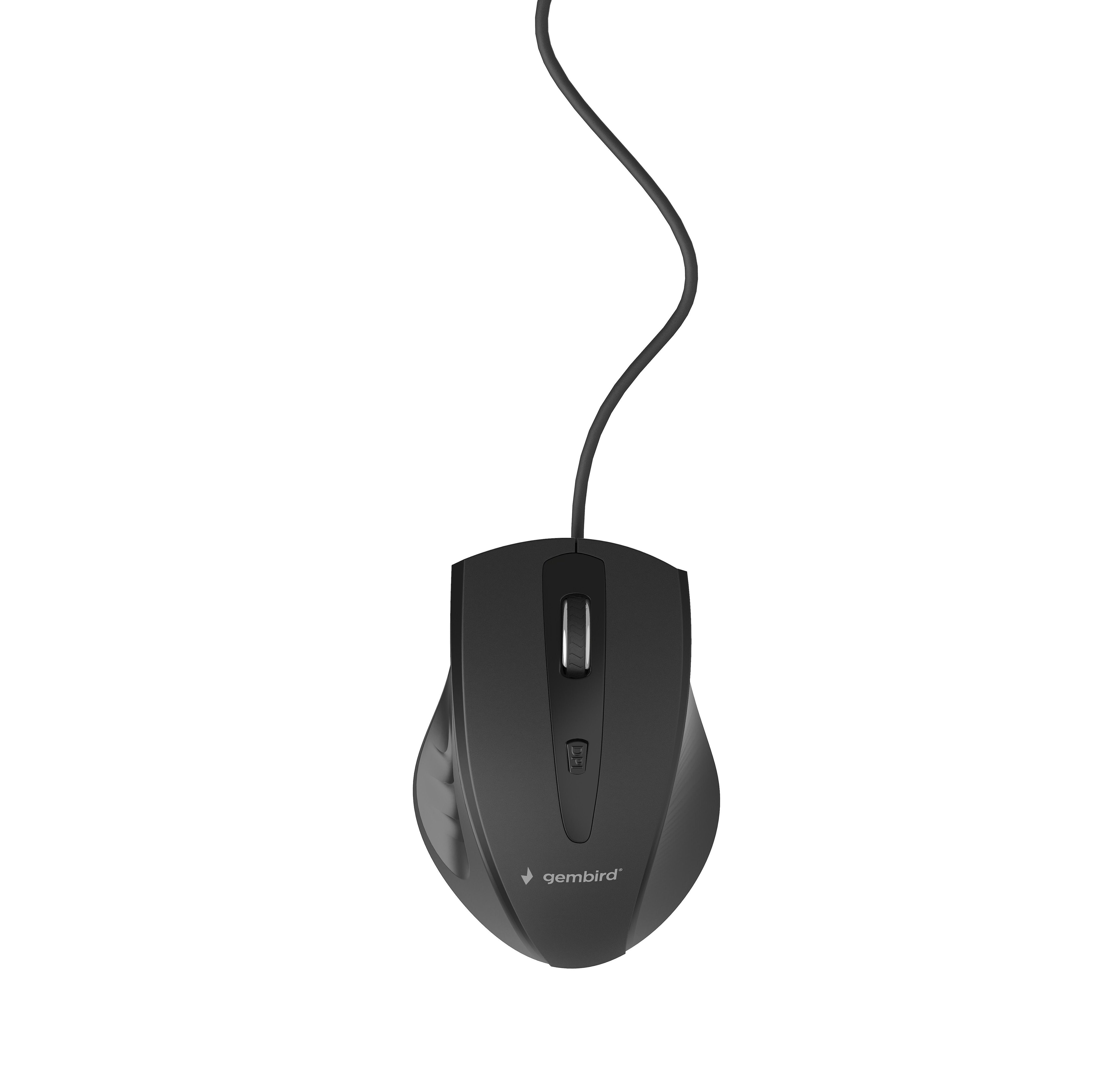Gembird Mus-4b-02 Ratón Usb Óptico 1200 Dpi Mano Derecha