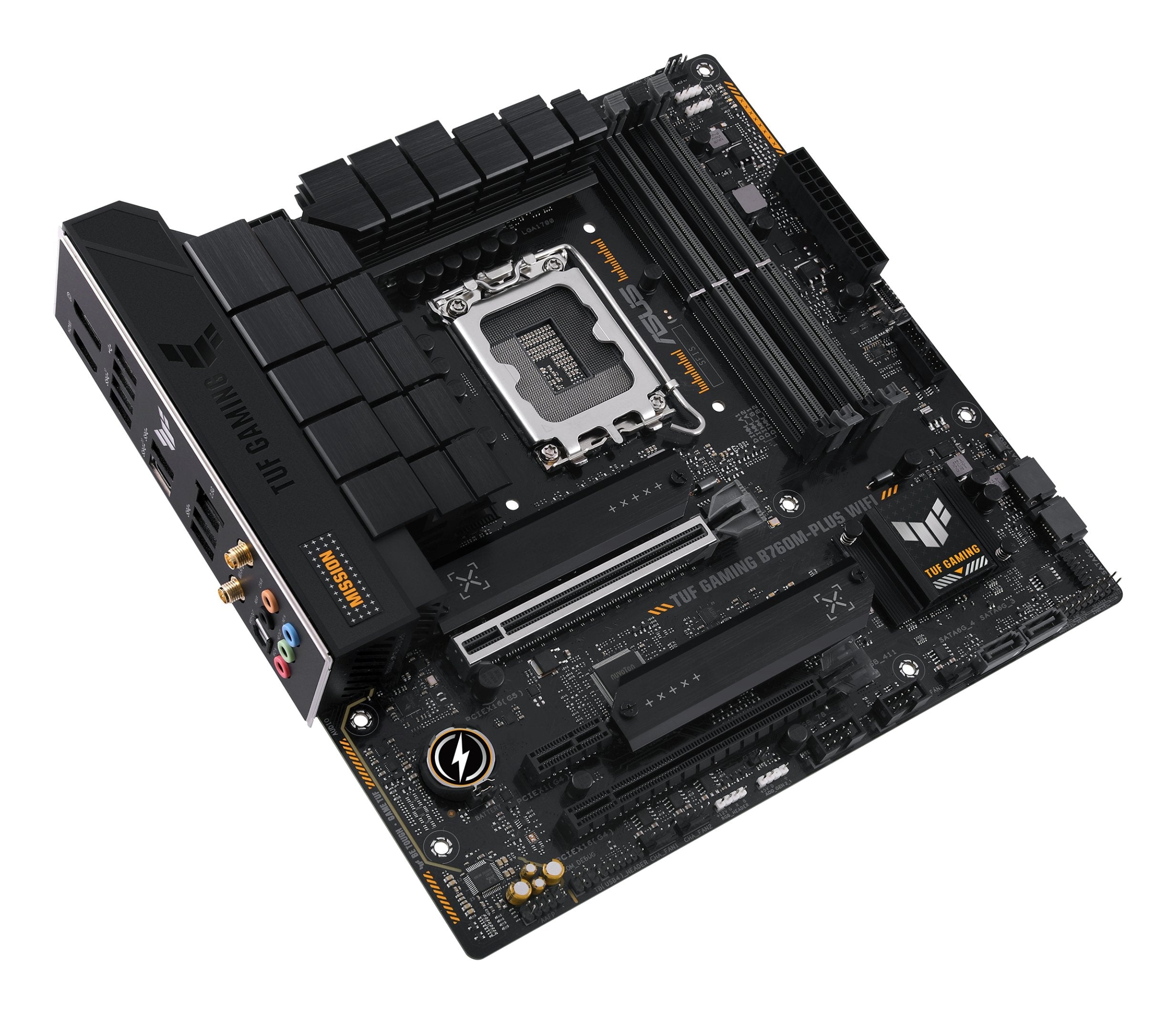 Placa Asus Tuf Gaming B760m-Plus,Intel,1700,B760,4ddr5,128gb,Hdmi+Dp,4sata+2m.2,5usb 3.2+1usb-C,2.5gb,Matx