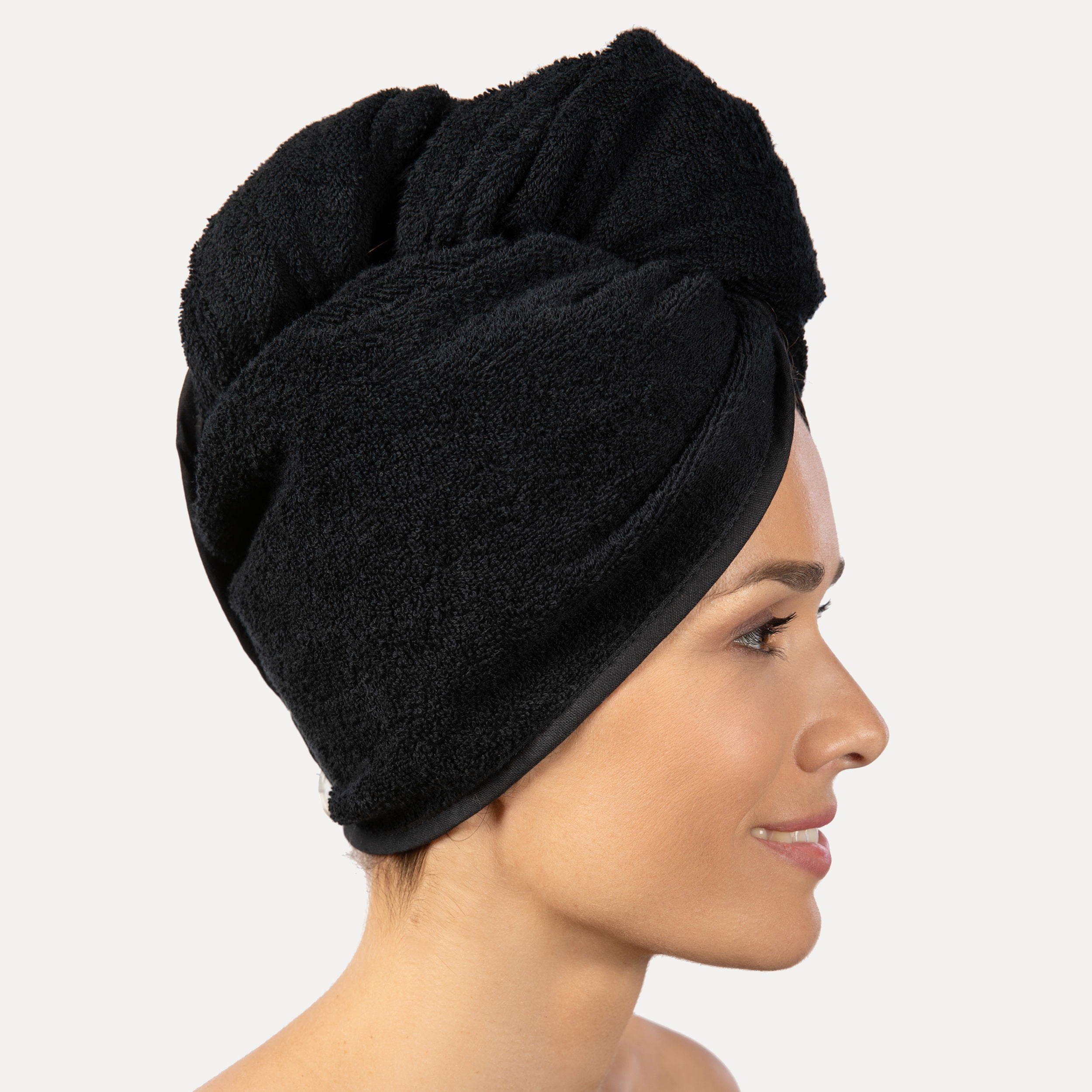 EAN 4013165167545 - MÖVE 273397563-027067-199 toalla turbante para secar el pelo Negro Algodón imagen 2