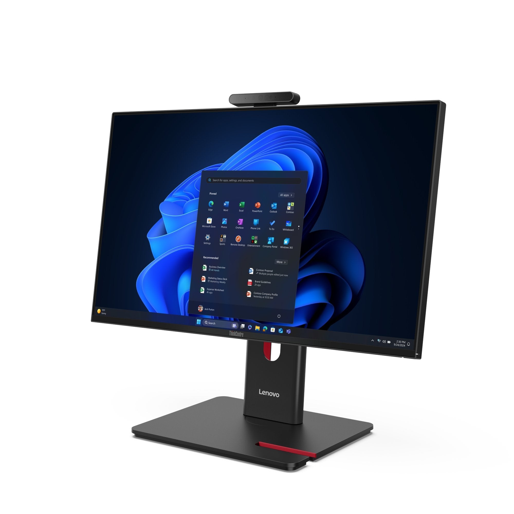 Lenovo Thinkcentre M70a Gen 6 13ay Todo En Uno Con Soporte Para Monitor Full Function Core Ultra 5 225t / Hasta 4.9 Ghz Ram 16 Gb Ssd 512 Gb Tcg Opal Encryption 2 Nvme Intel Graphics Gigabit Ethernet Ieee 802.11ax (Wi-Fi 6e) Bluetooth 5.3
