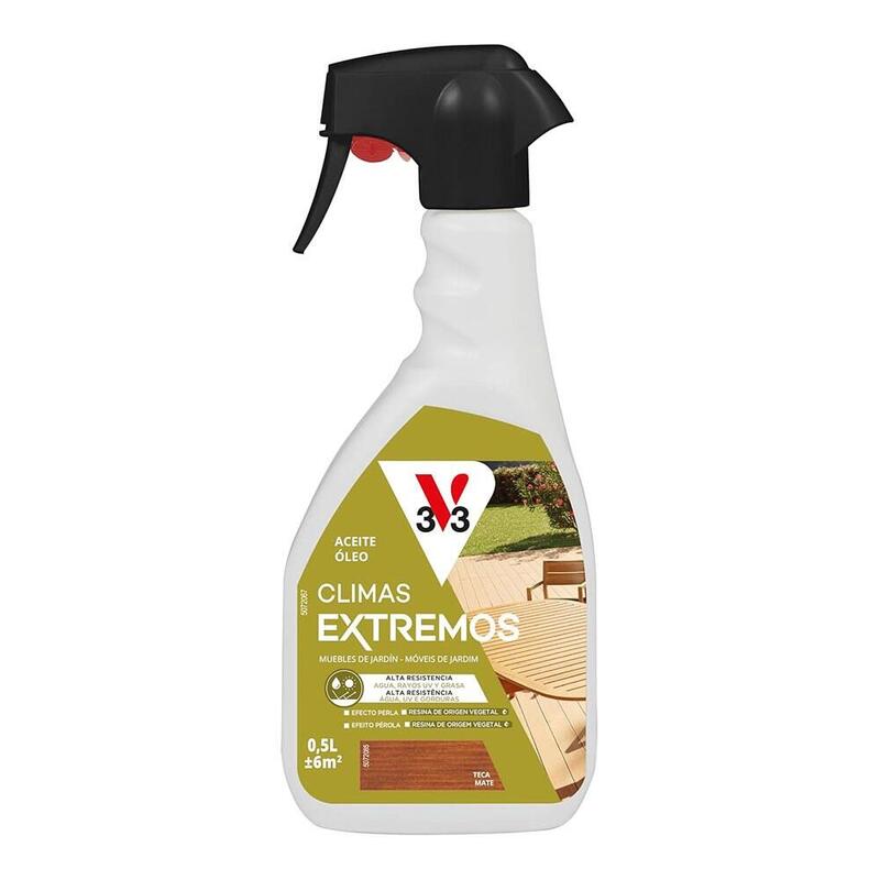 Aceite Pulverizador Climas Extremos, Teca, 500 Ml